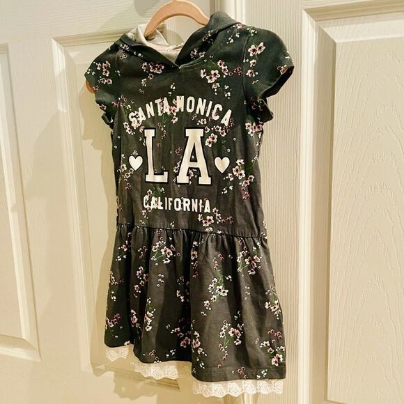 EUC H&M Girls Hoodie Dress - Picture 2 of 5